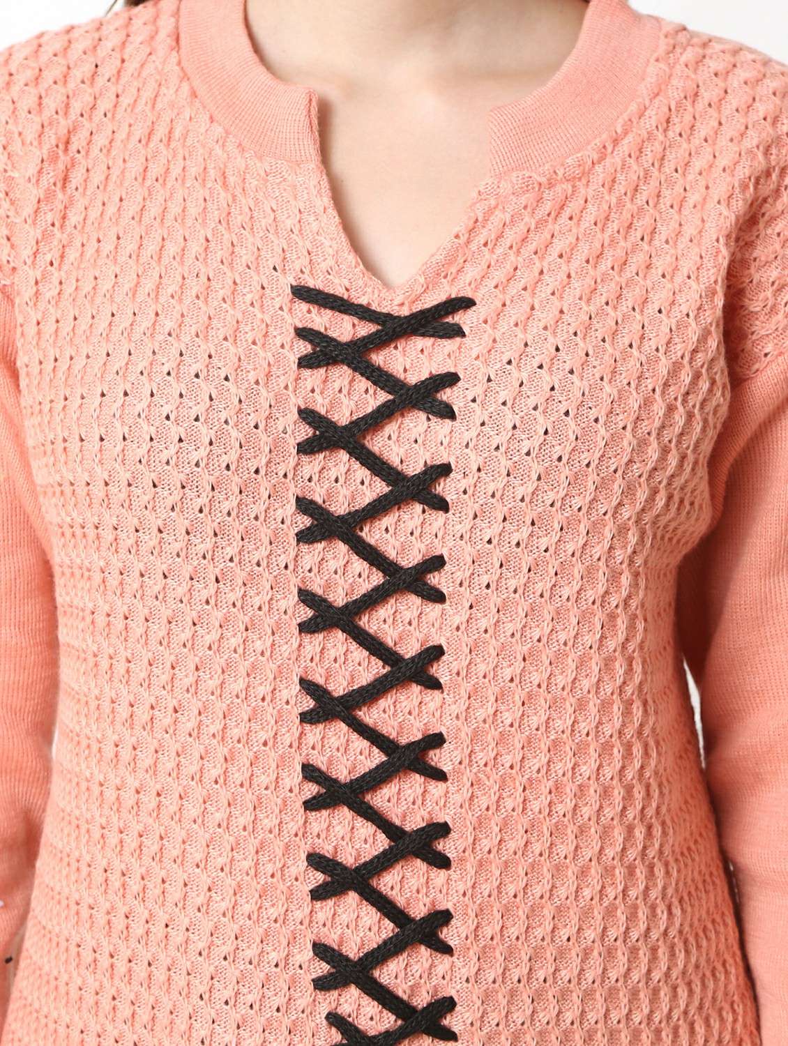 women self design long sleeves kurta - 21553824 -  Standard Image - 4