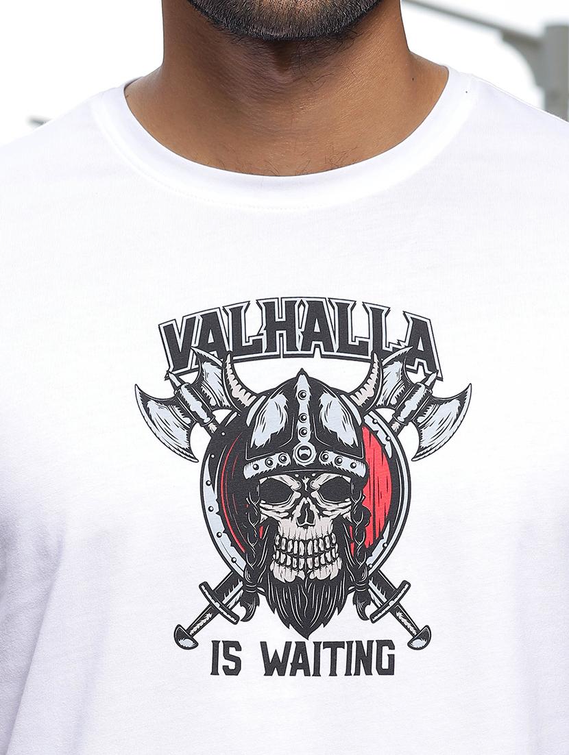 men chest print round neck t-shirt - 21553857 - Standard Image - 4