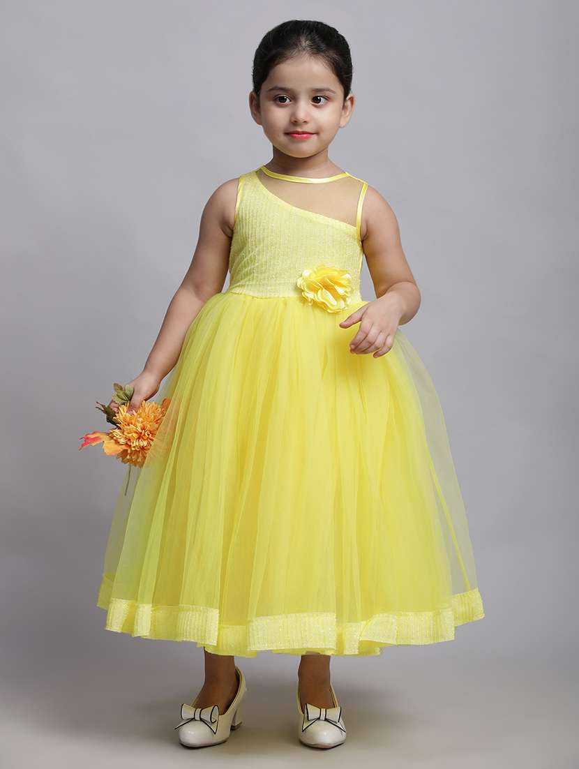 girls full length self-designed frock