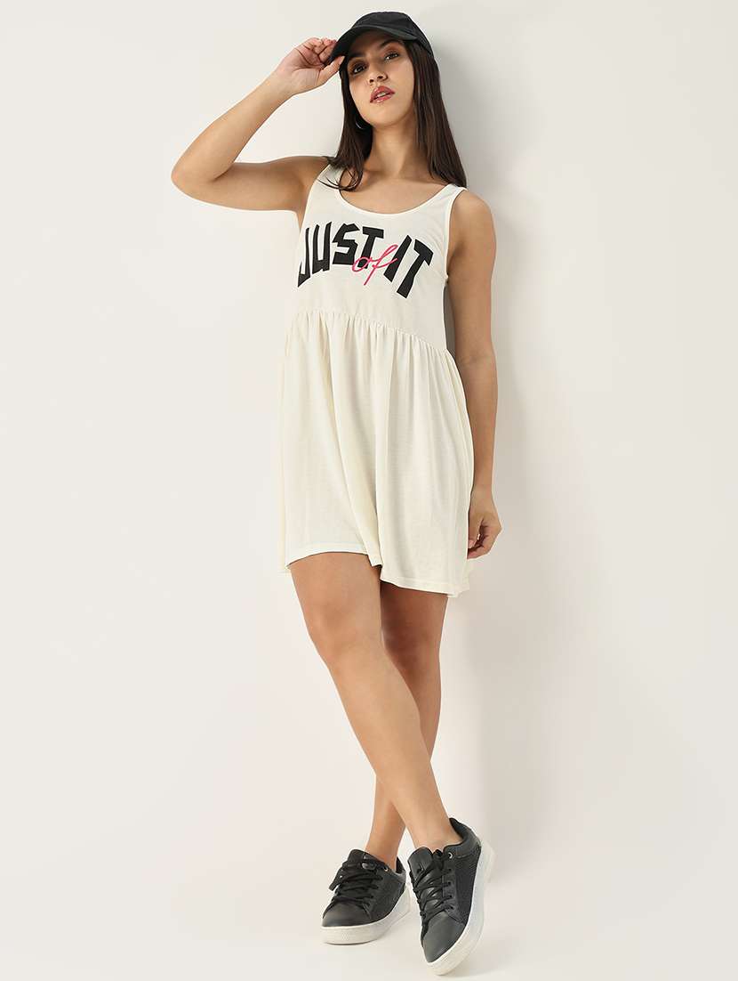 women typographic printed a-line dress - 21553933 -  Standard Image - 4