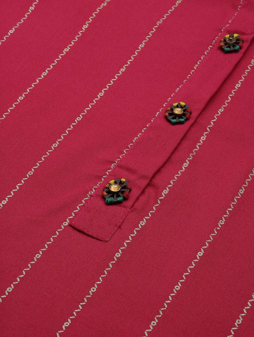 women striped printed straight kurta - 21553953 -  Standard Image - 6