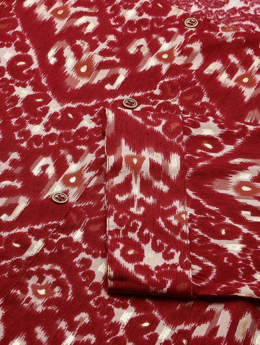 women printed round neck a-line kurta - 21553959 -  Standard Image - 6