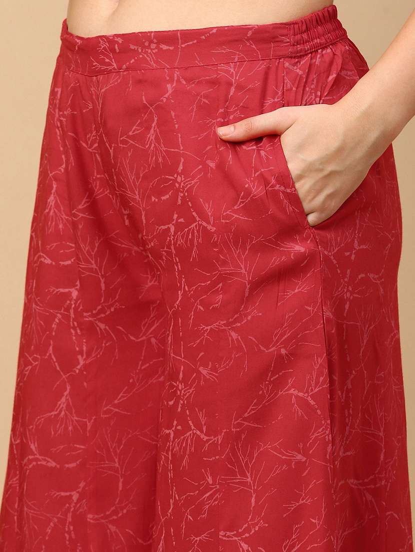 women paisley printed kurta palazzo set - 21553968 -  Standard Image - 6