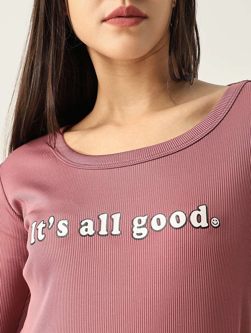 women chest printed round neck t-shirt - 21554009 -  Standard Image - 6