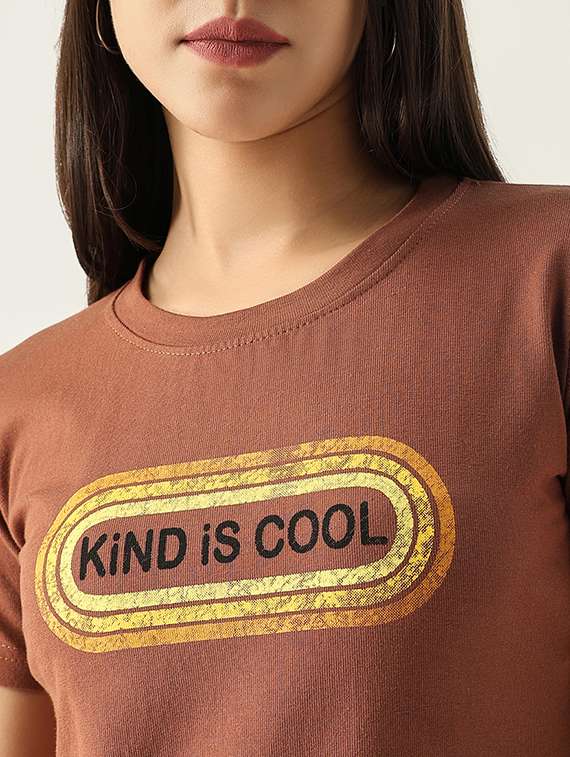 women chest printed round neck t-shirt - 21554011 -  Standard Image - 6