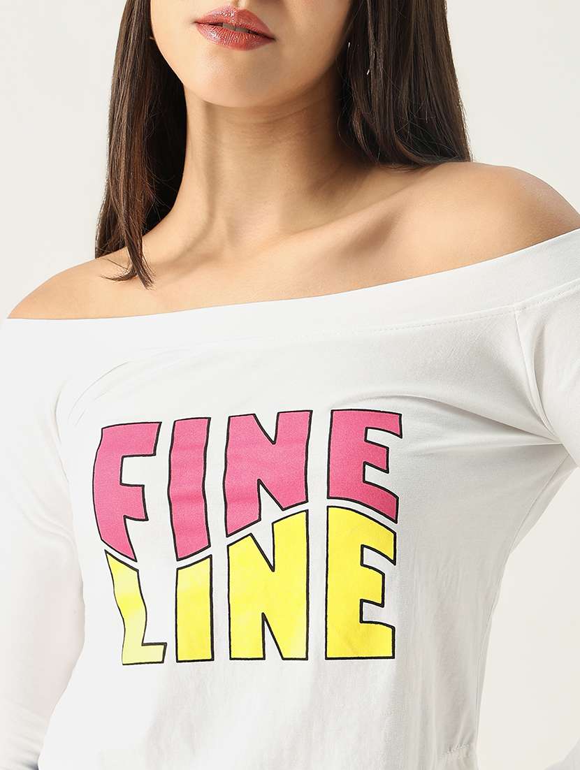 women white typography regular t-shirt - 21554023 -  Standard Image - 6