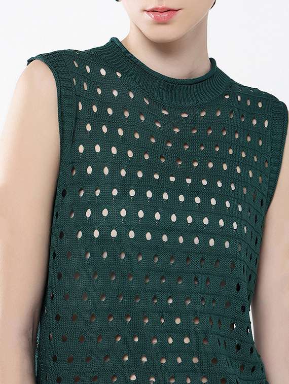 women green self-designed regular top - 21554070 -  Standard Image - 6