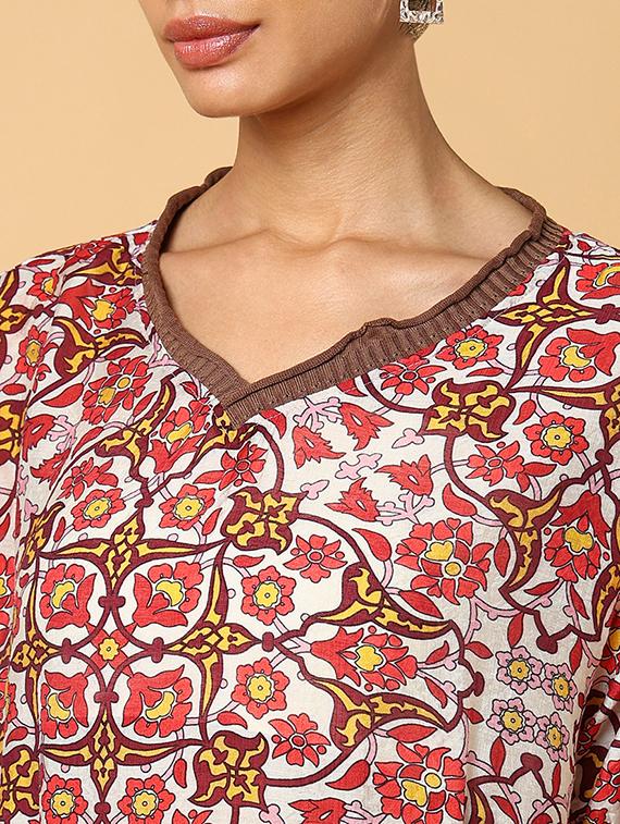 women red printed regular top - 21554099 - Standard Image - 6