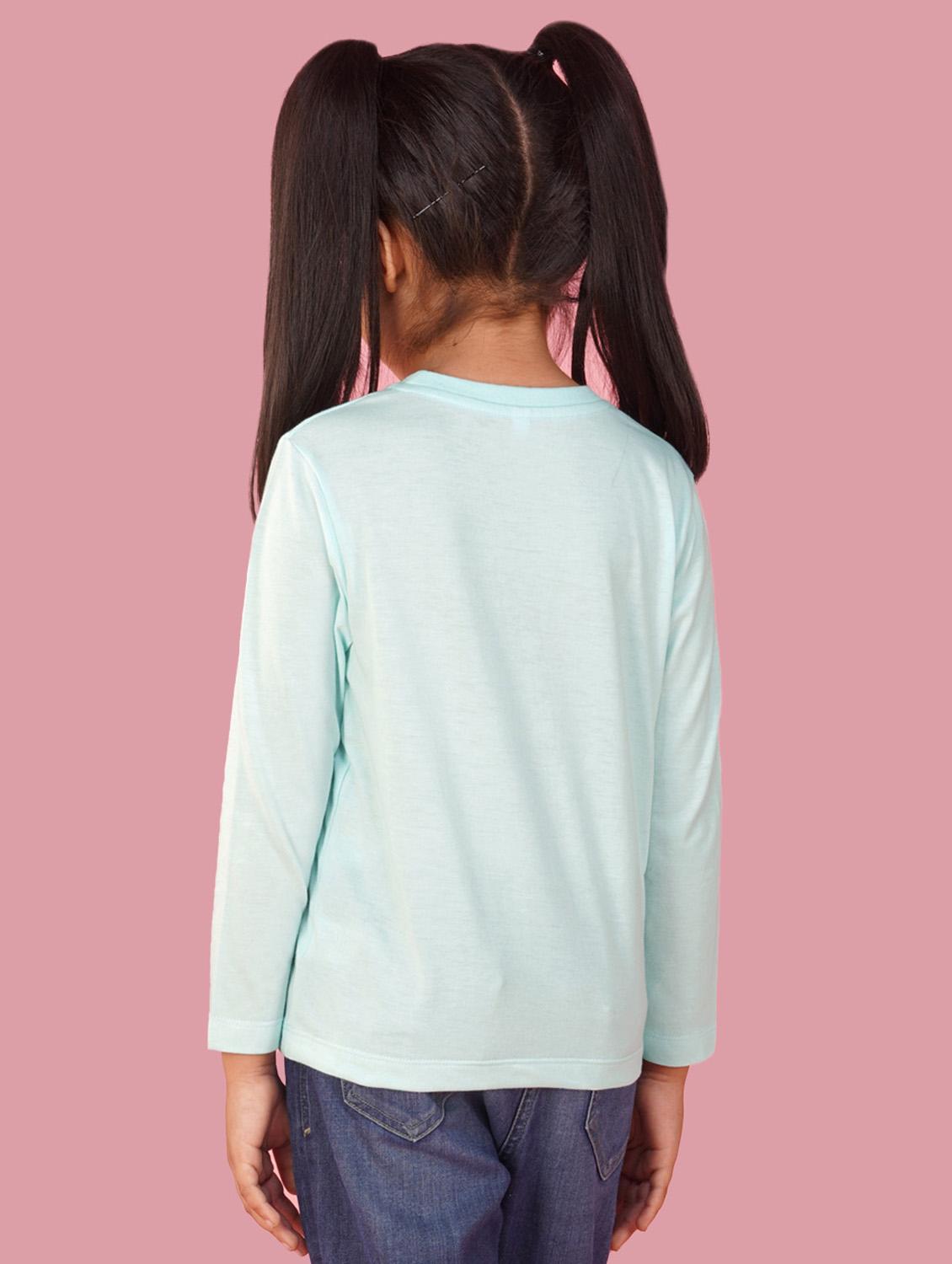 girls long sleeves front print tees - 21554321 -  Standard Image - 1