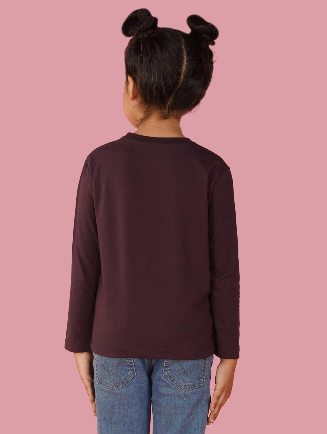 girls long sleeves front print tees - 21554338 -  Standard Image - 1