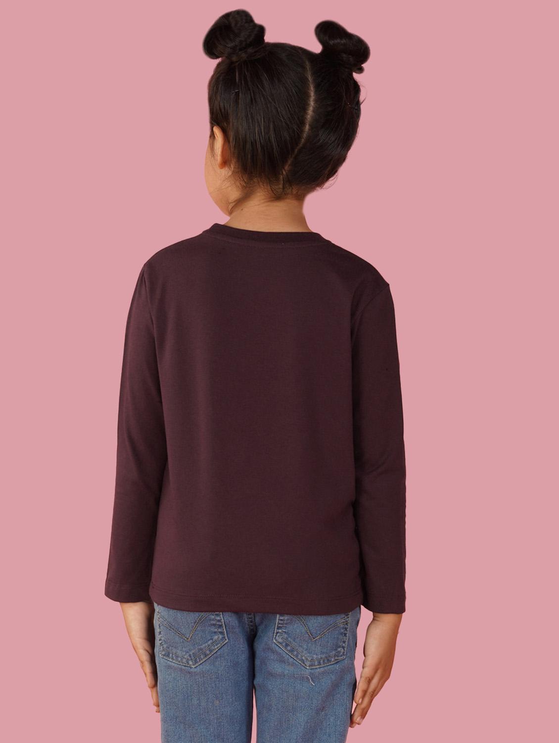 girls front print long sleeve tee - 21554341 -  Standard Image - 1