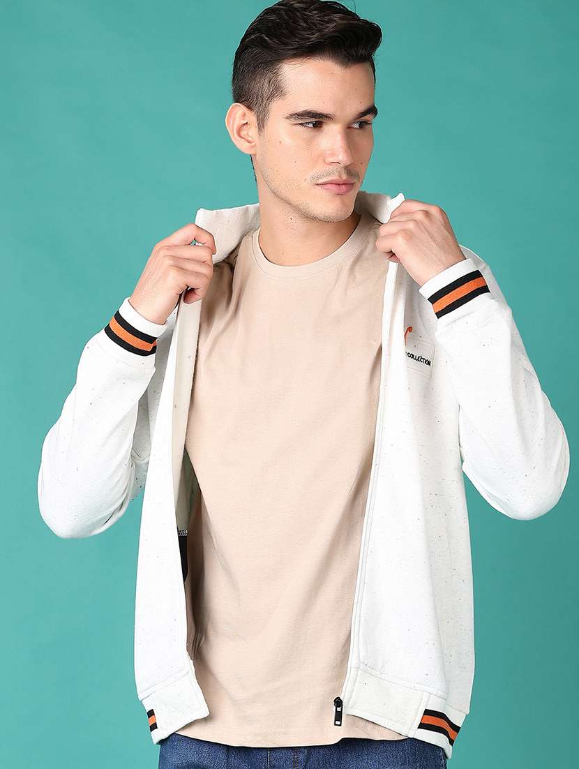 men white solid long sleeve sweatshirt - 21554789 -  Standard Image - 1