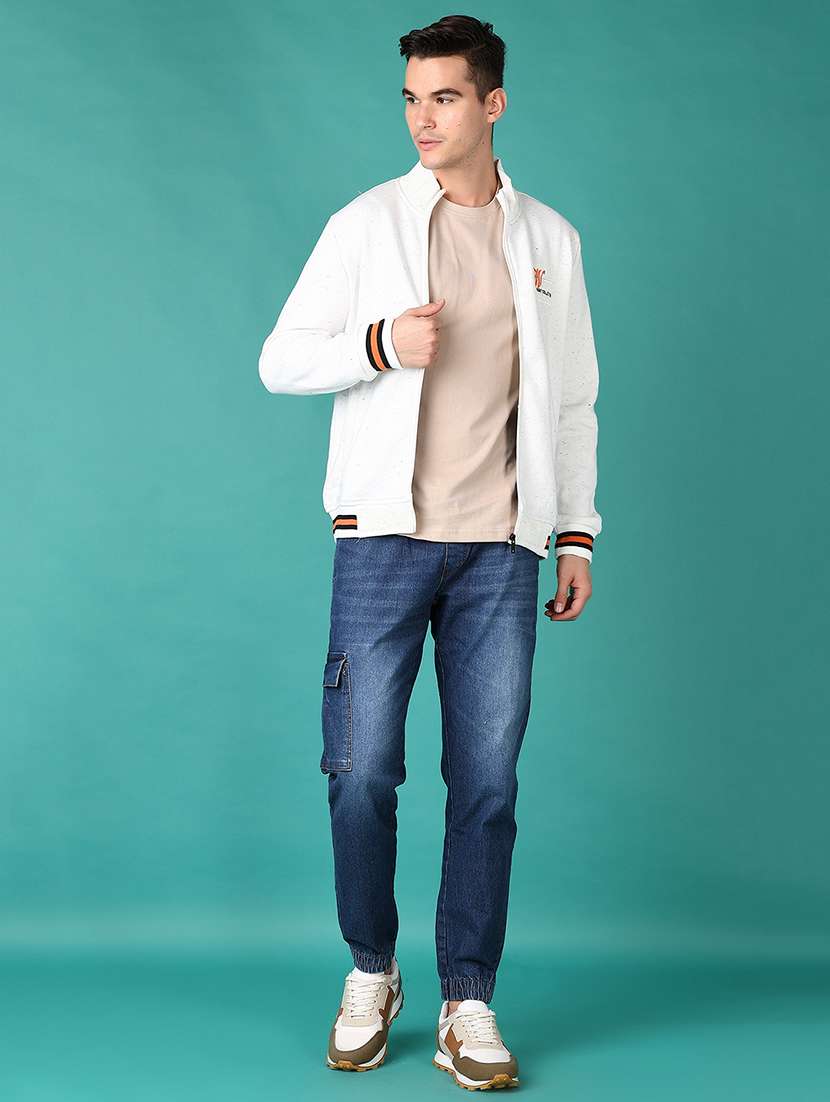 men white solid long sleeve sweatshirt - 21554789 -  Standard Image - 4