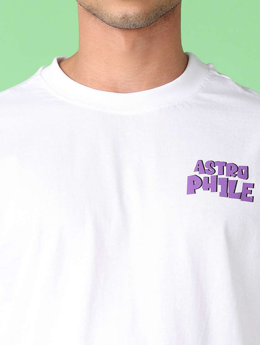 men round neck front & back print t-shirt - 21554864 -  Standard Image - 4
