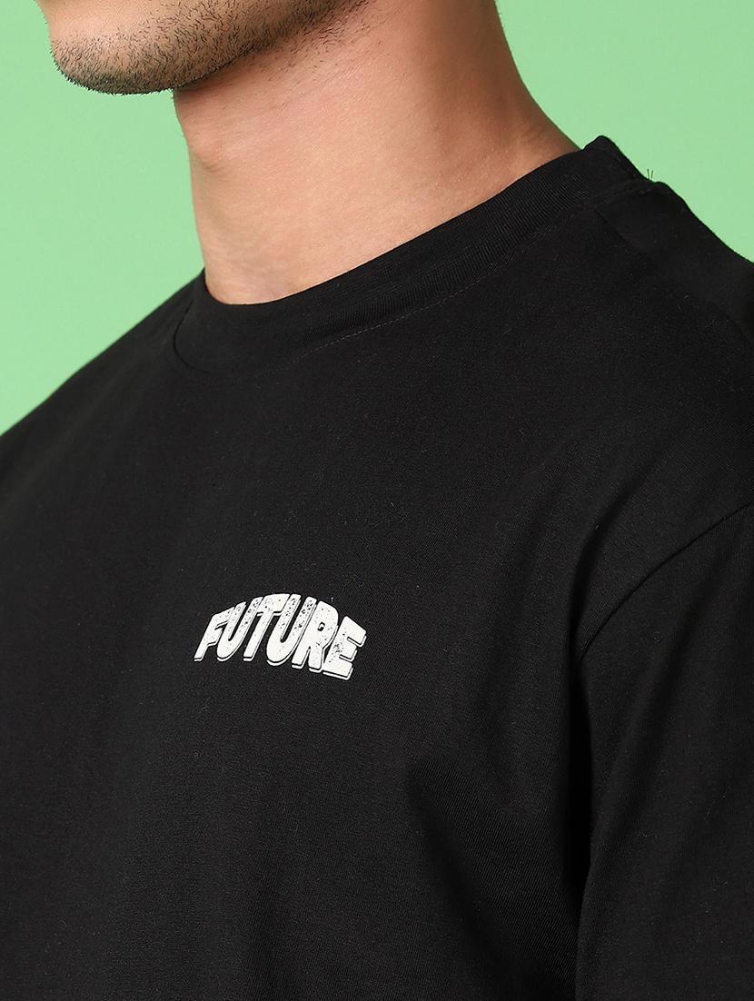 men round neck front & back print t-shirt - 21554866 - Standard Image - 4