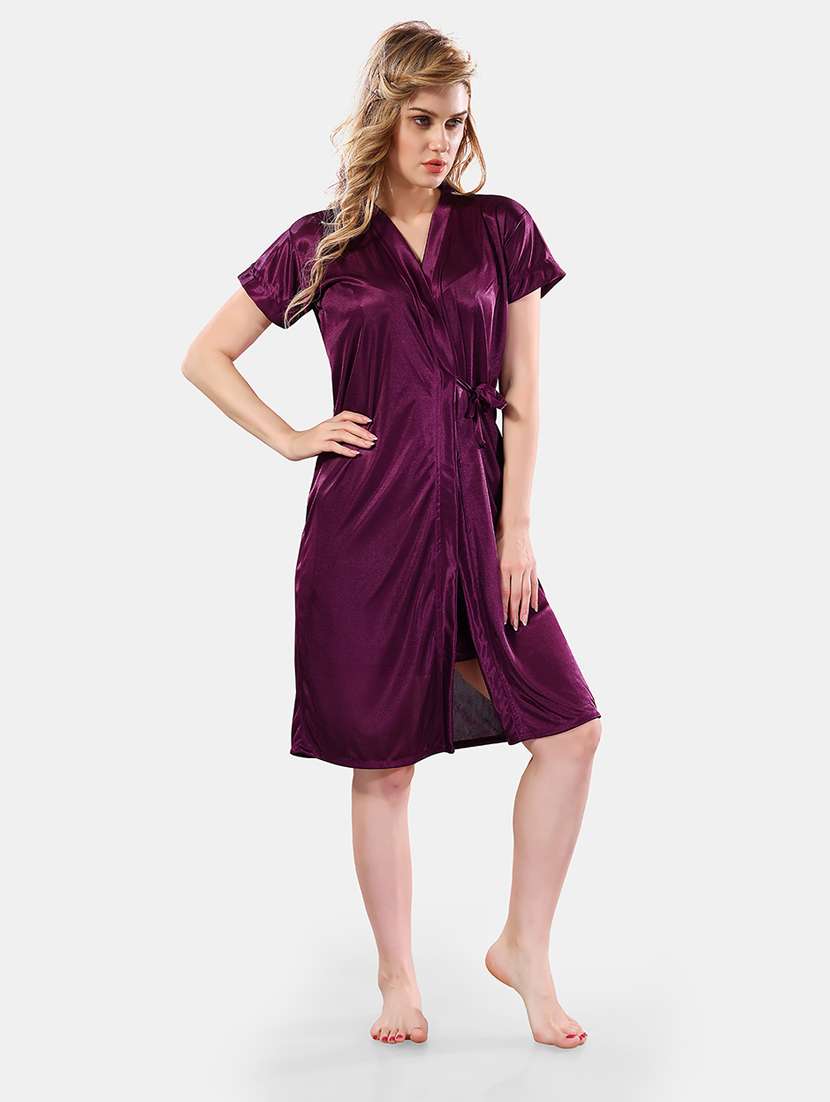 women lace detailed nighty set - 21555321 -  Standard Image - 1