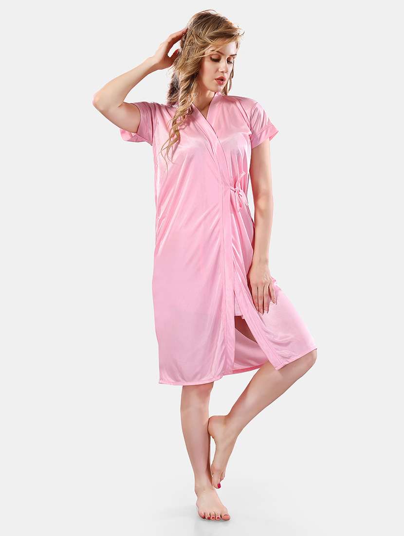 women lace detailed nighty set - 21555322 -  Standard Image - 1