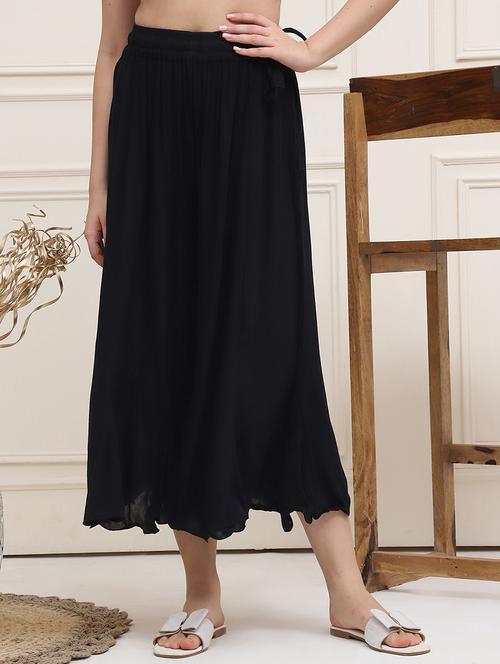 women solid flared palazzo - 21555421 - Standard Image - 0