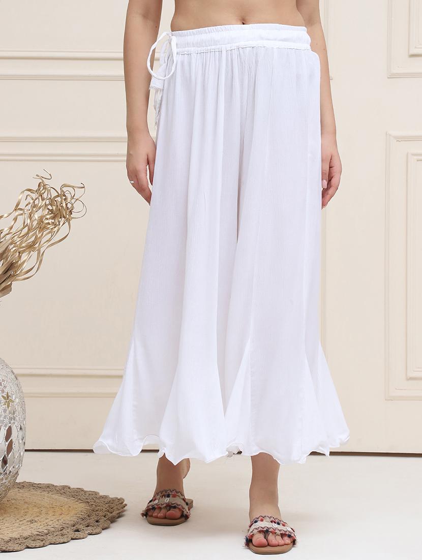 women solid flared palazzo - 21555426 - Zoom Image - 0