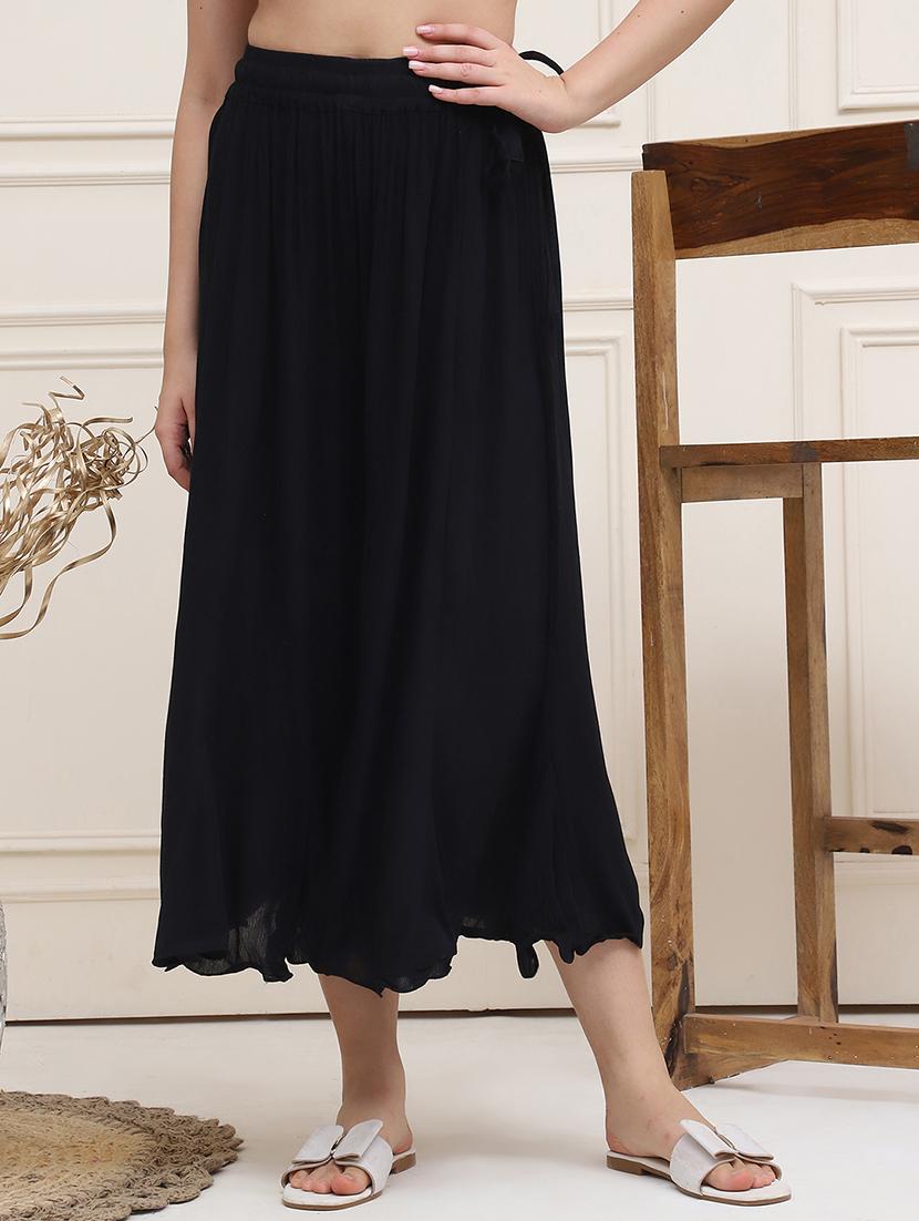 women solid flared palazzo - 21555427 -  Zoom Image - 0