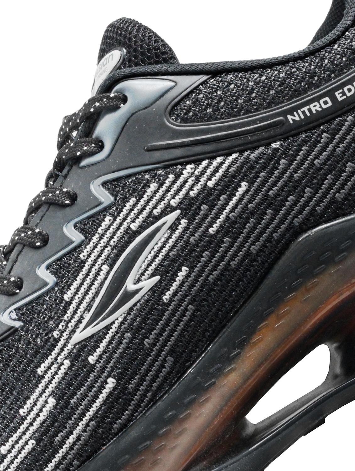men black lace up running shoes - 21555525 - Standard Image - 4