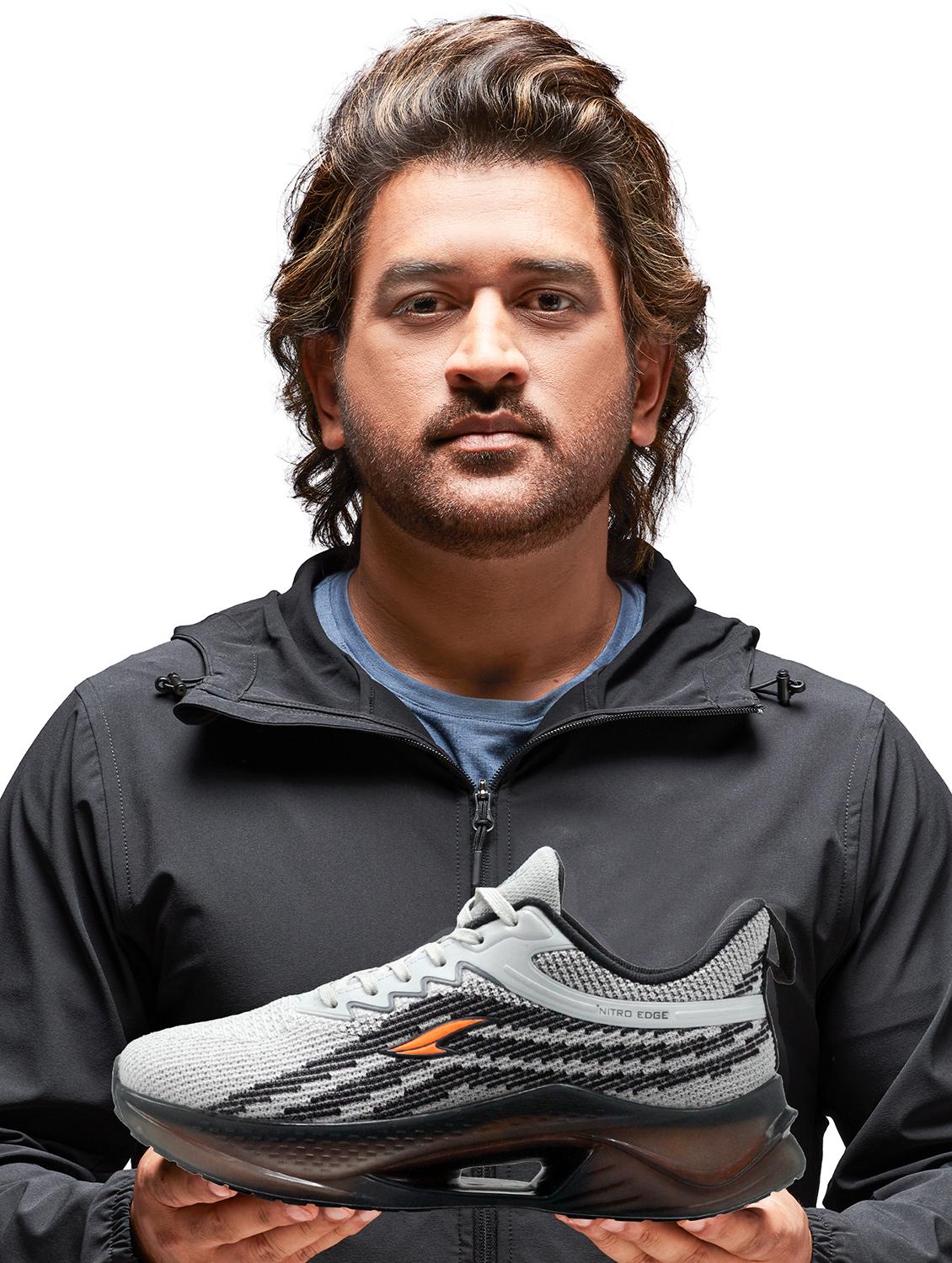men grey lace up running shoes - 21555526 -  Standard Image - 1