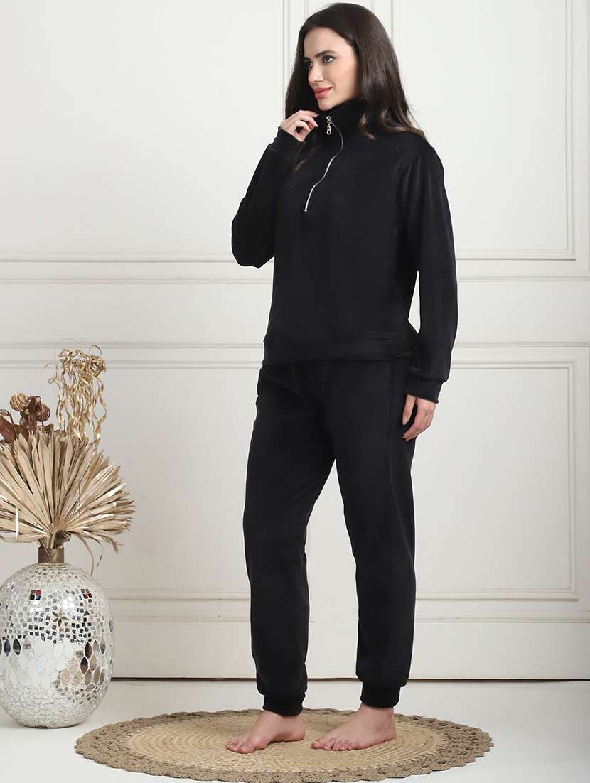 women solid pyjama nightwear set - 21555650 -  Standard Image - 1