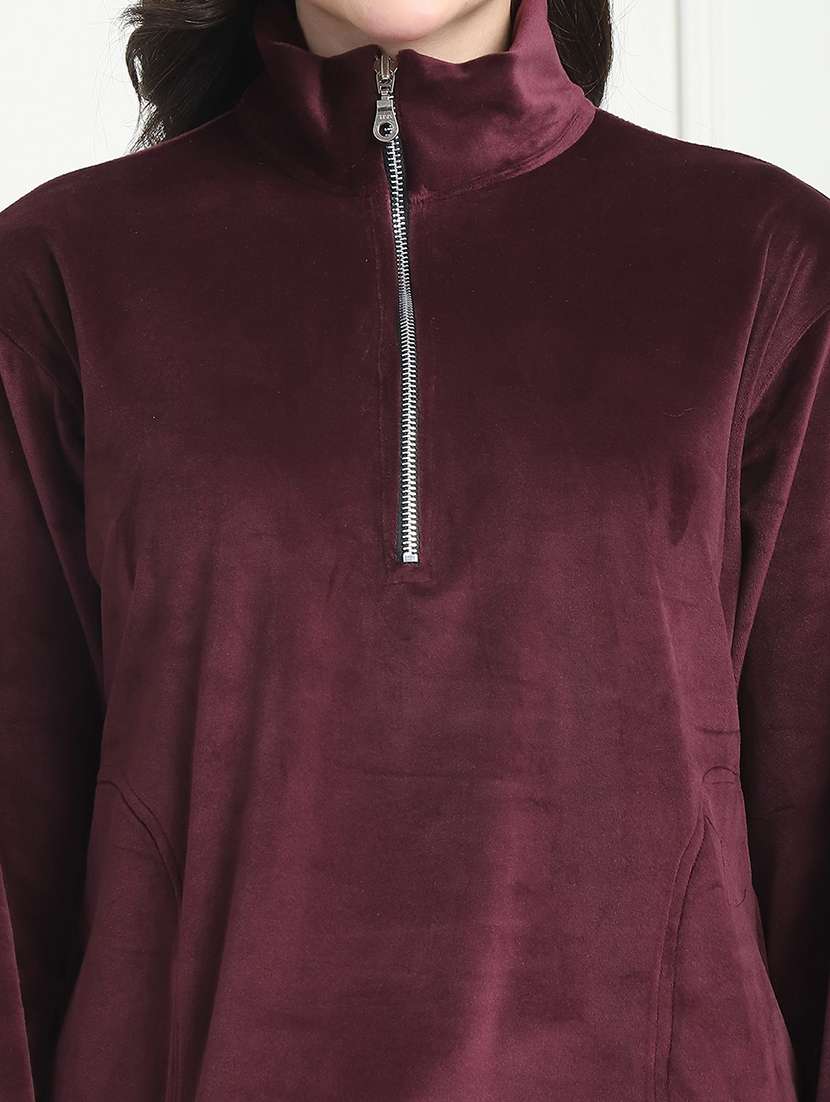 women solid pyjama nightwear set - 21555652 -  Standard Image - 4