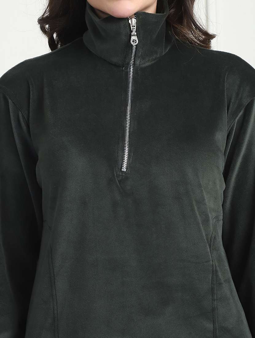 women solid pyjama nightwear set - 21555657 -  Standard Image - 4