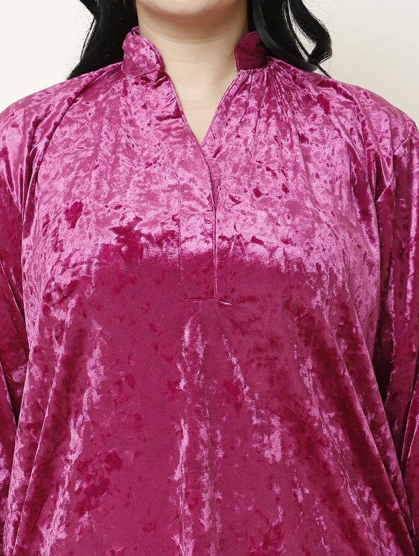 women solid pyjama nightwear set - 21555662 -  Standard Image - 4