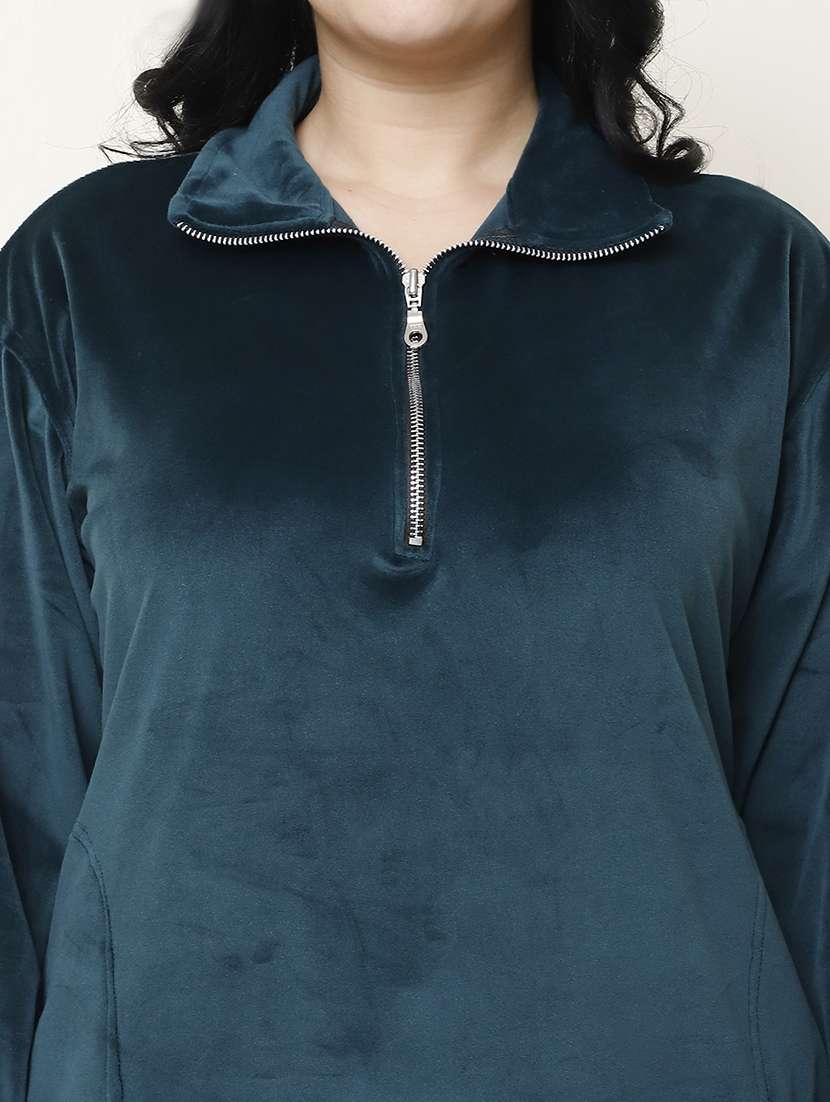 women solid pyjama nightwear set - 21555685 -  Standard Image - 4