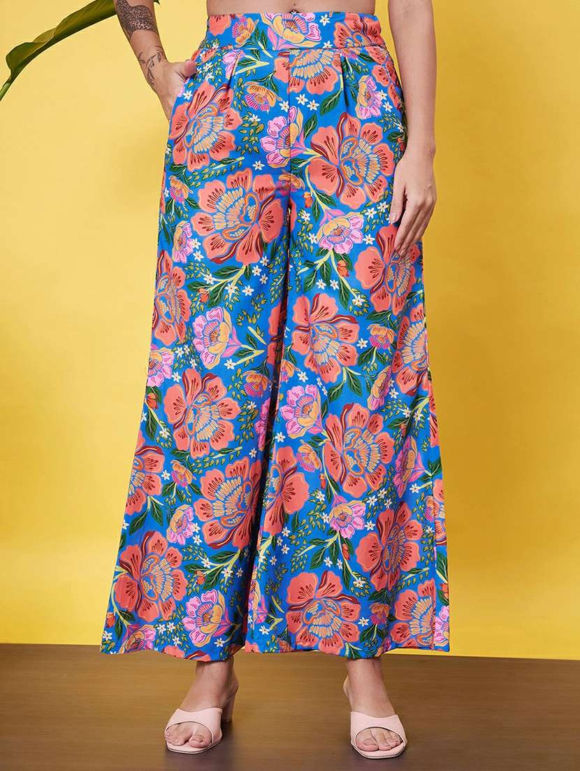 women floral printed top & palazzo co-ord set - 21555930 -  Standard Image - 6