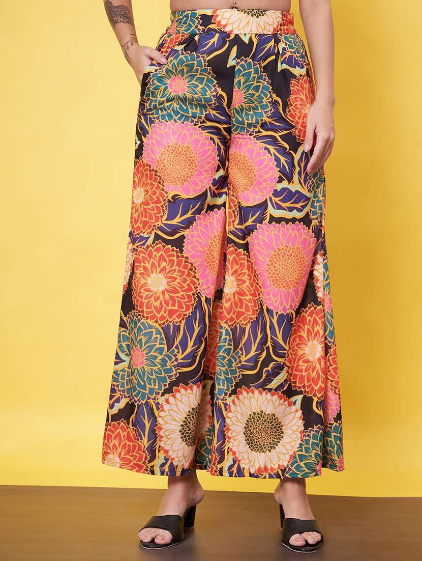 women floral printed top & palazzo co-ord set - 21555931 -  Standard Image - 6
