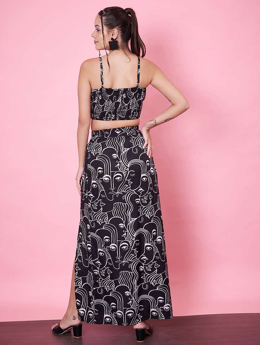 women printed top & skirt co-ord set - 21555934 -  Standard Image - 4