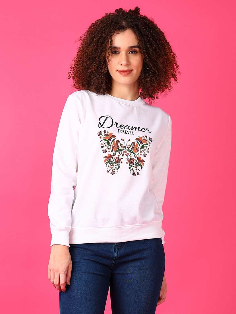women printed long sleeve sweatshirt - 21556079 -  Standard Image - 1