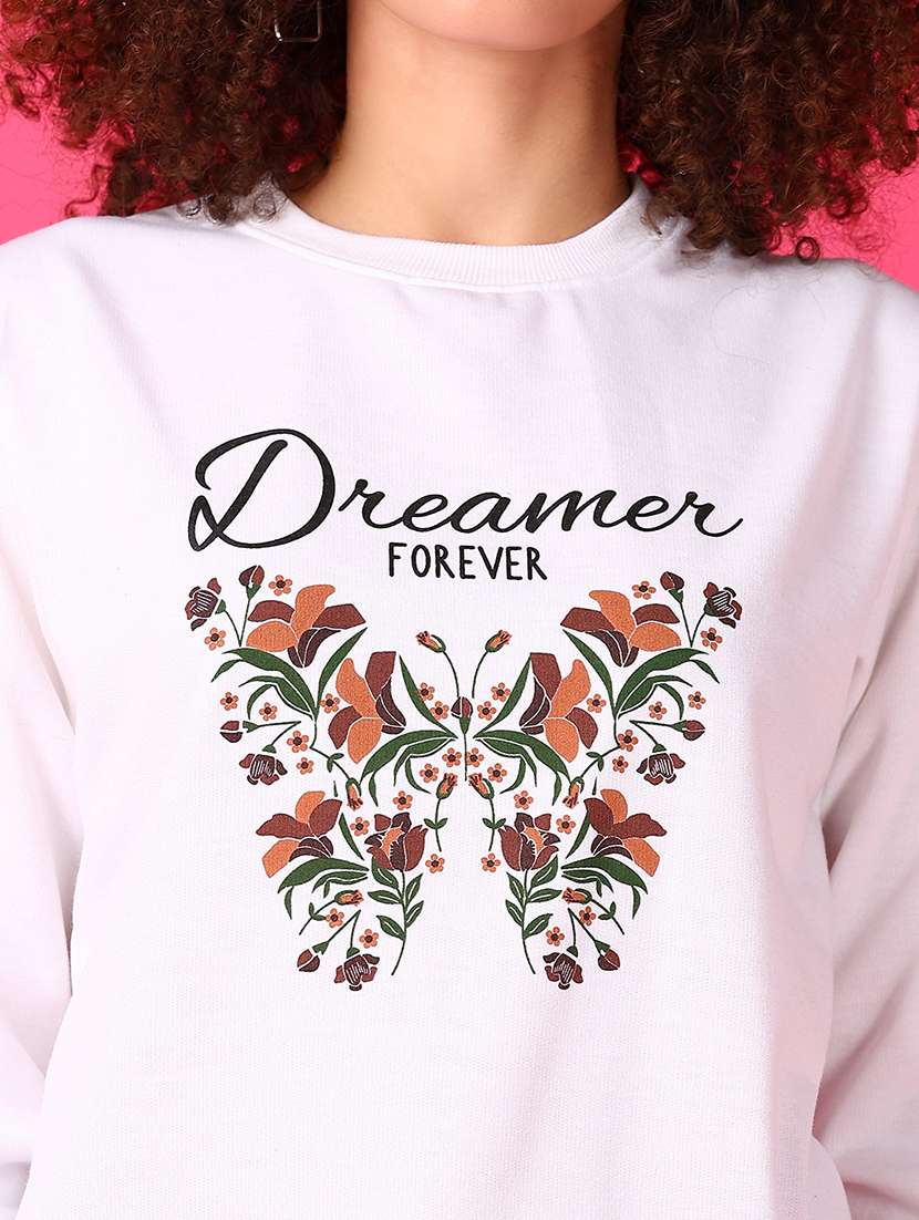 women printed long sleeve sweatshirt - 21556079 -  Standard Image - 4