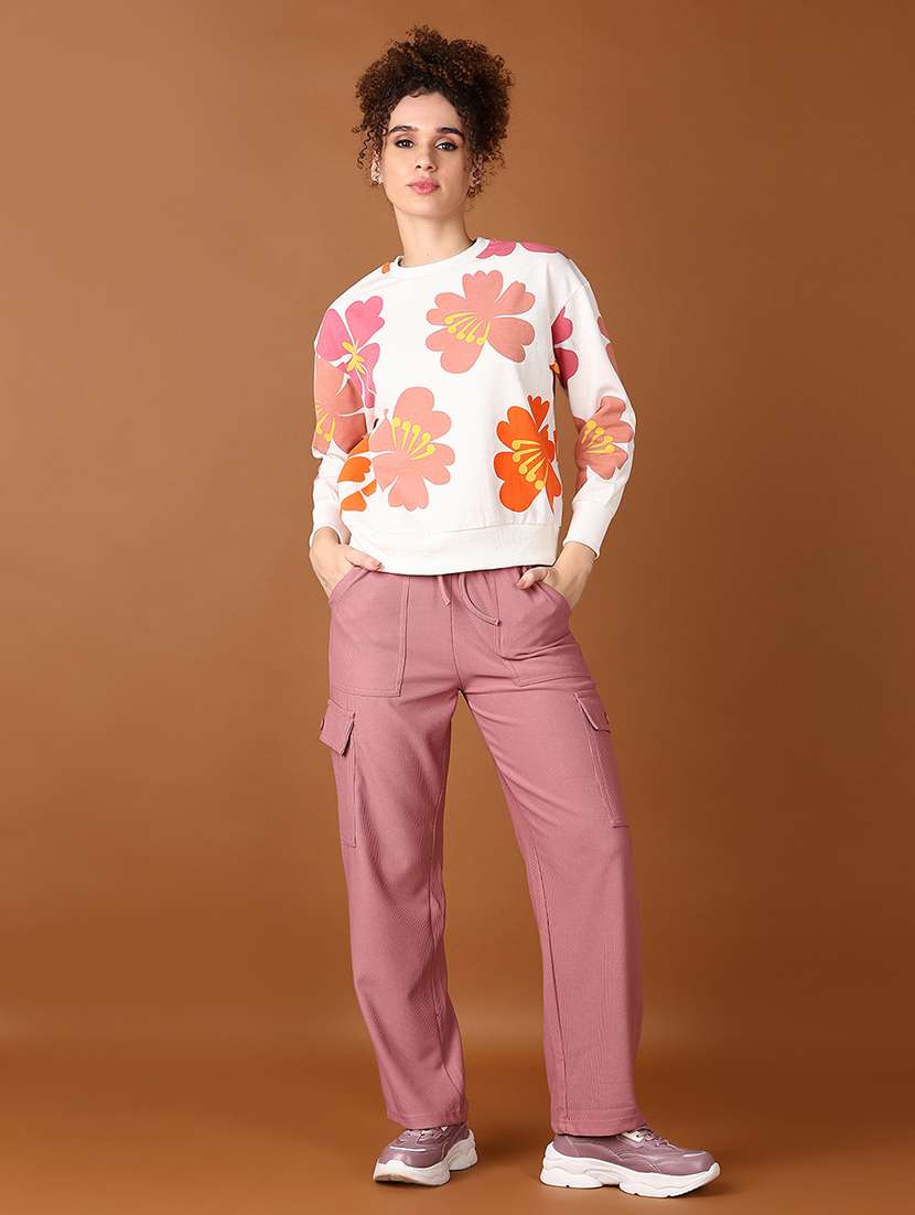 women floral long sleeve sweatshirts - 21556195 -  Standard Image - 4