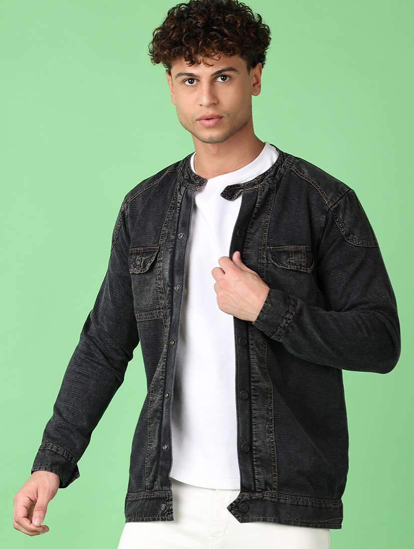 men self design long sleeve cardigan sweater - 21556277 -  Standard Image - 1