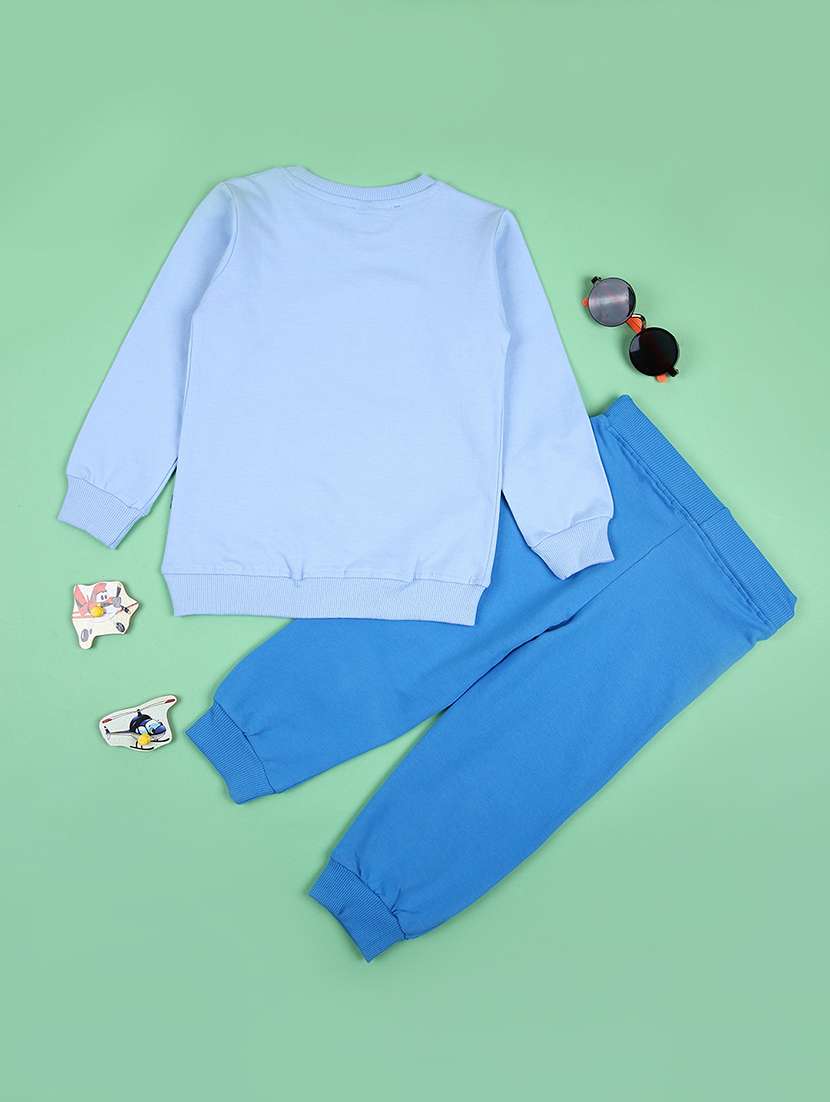 boys printed joggers & t-shirt full length sets - 21556280 -  Standard Image - 1