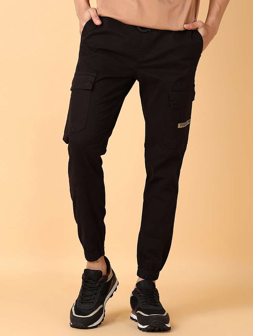 men mid rise solid cargo - 21556286 -  Standard Image - 1