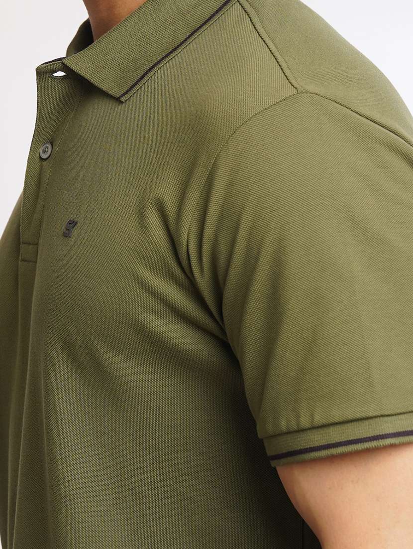 men solid polo neck t-shirt - 21556428 -  Standard Image - 4