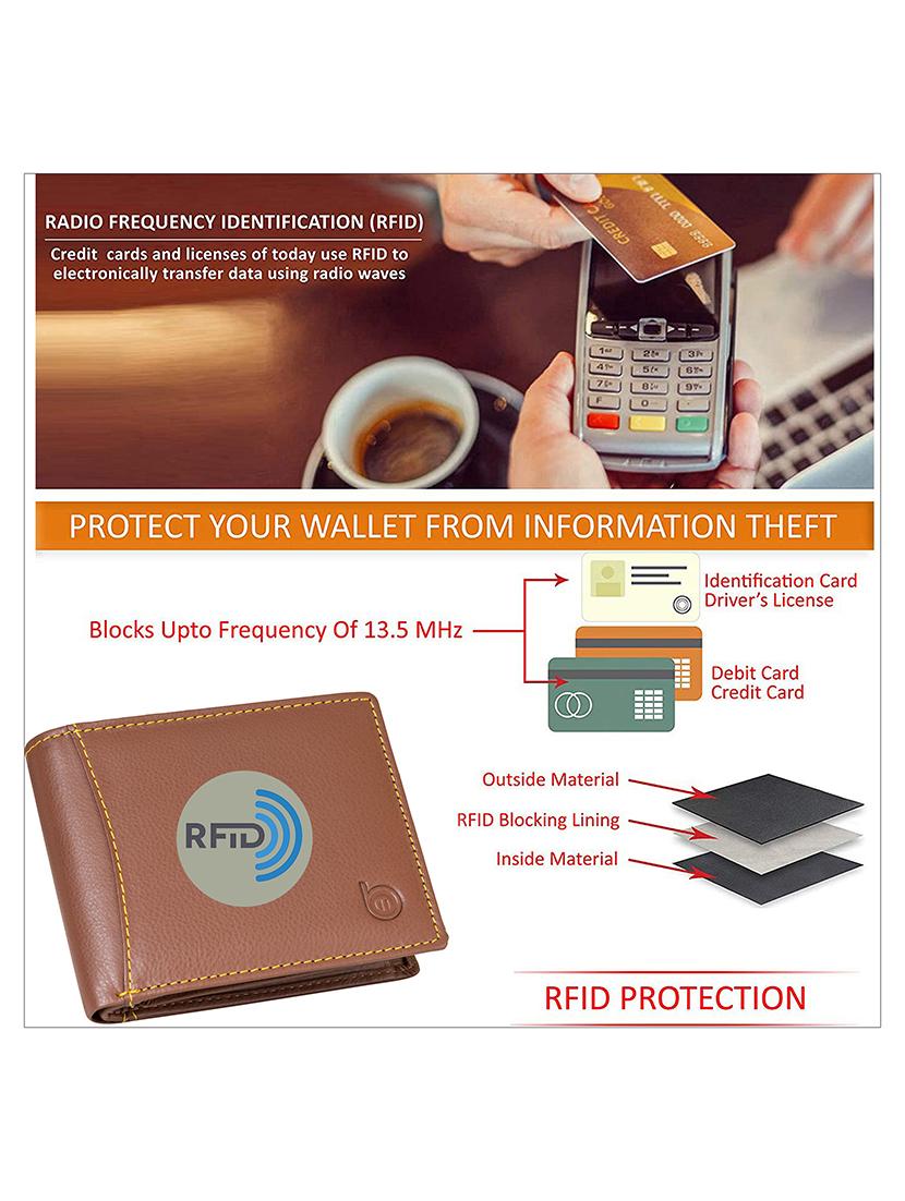 tan genuine leather wallet - 21556657 - Standard Image - 4