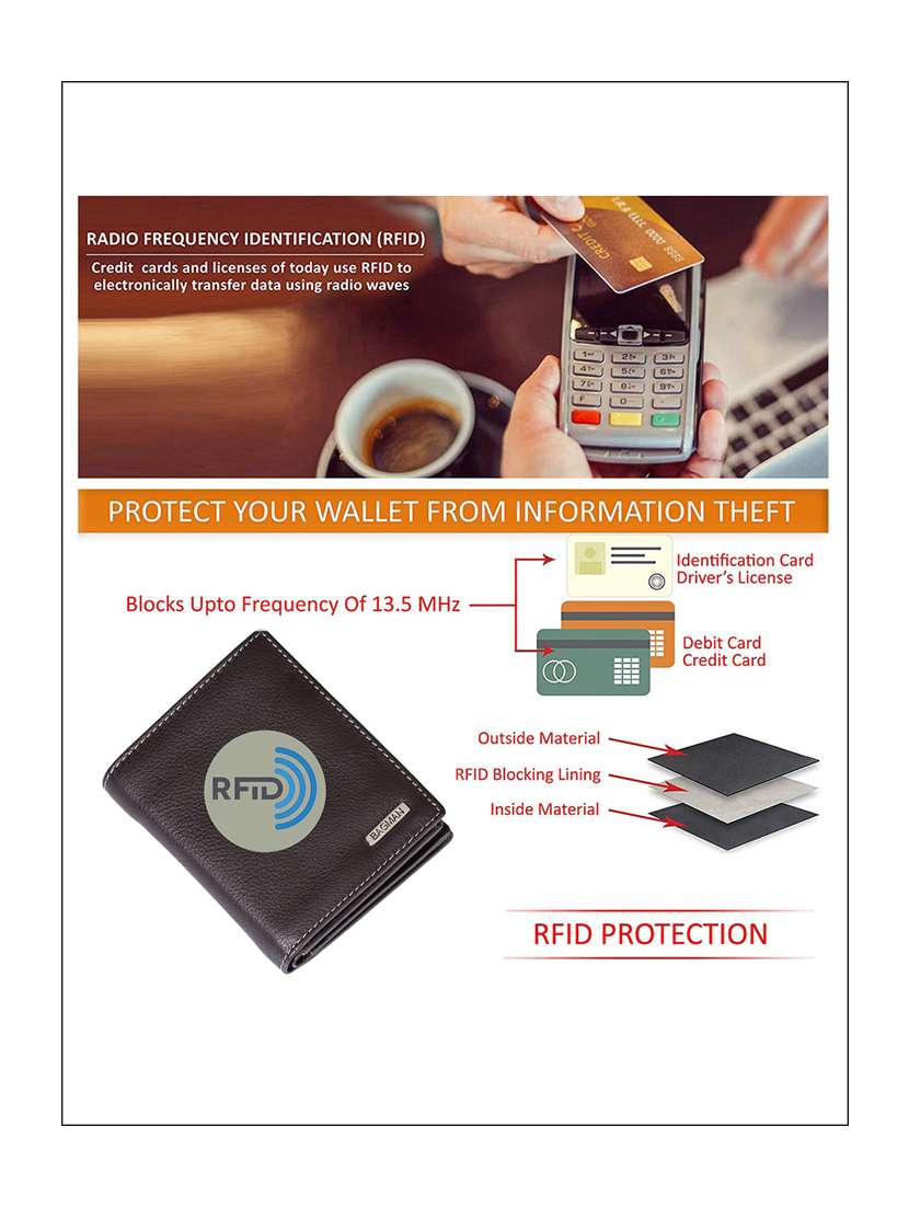 brown genuine leather wallet - 21556690 -  Standard Image - 4