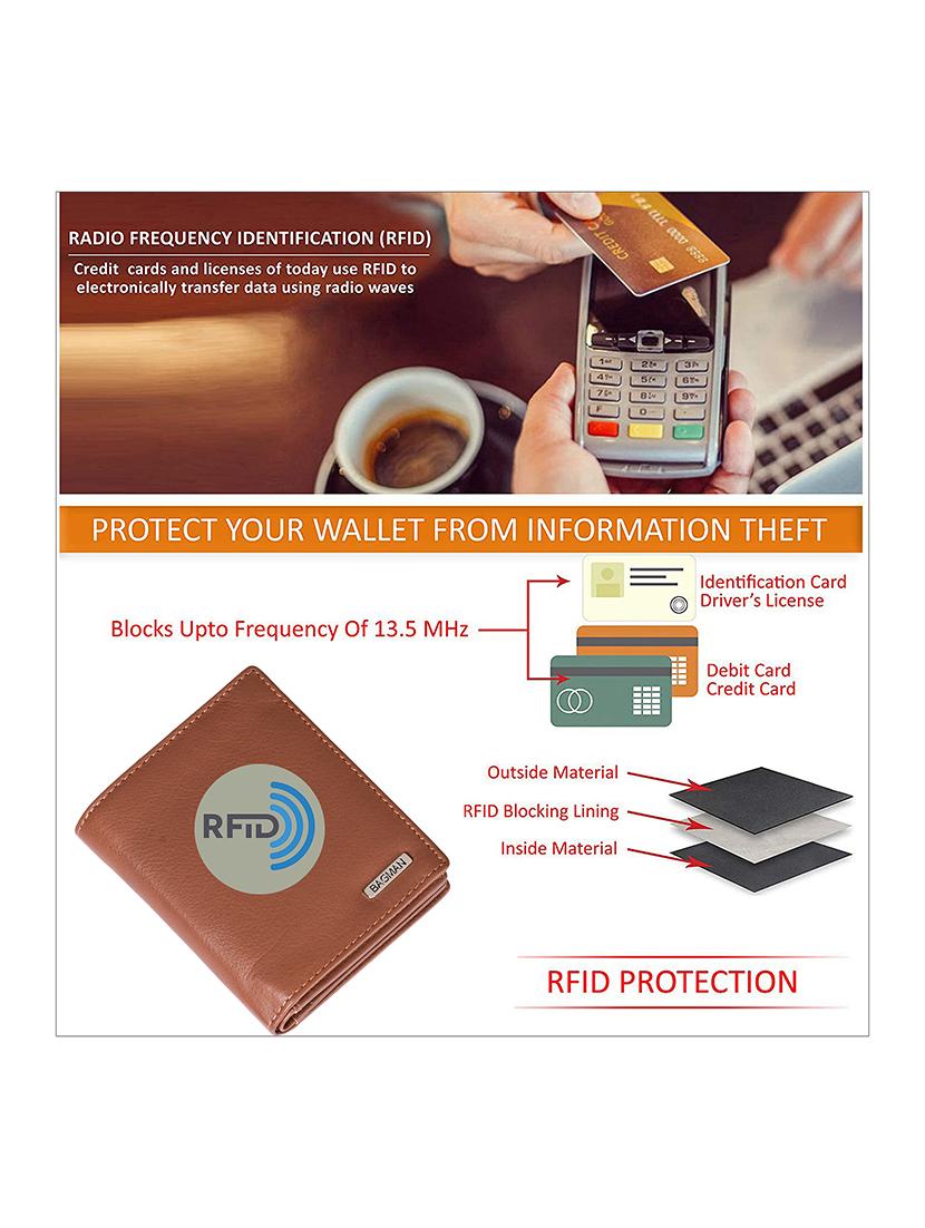 tan genuine leather wallet - 21556693 - Standard Image - 4