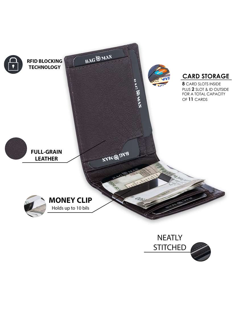 brown genuine leather wallet - 21556700 -  Standard Image - 1