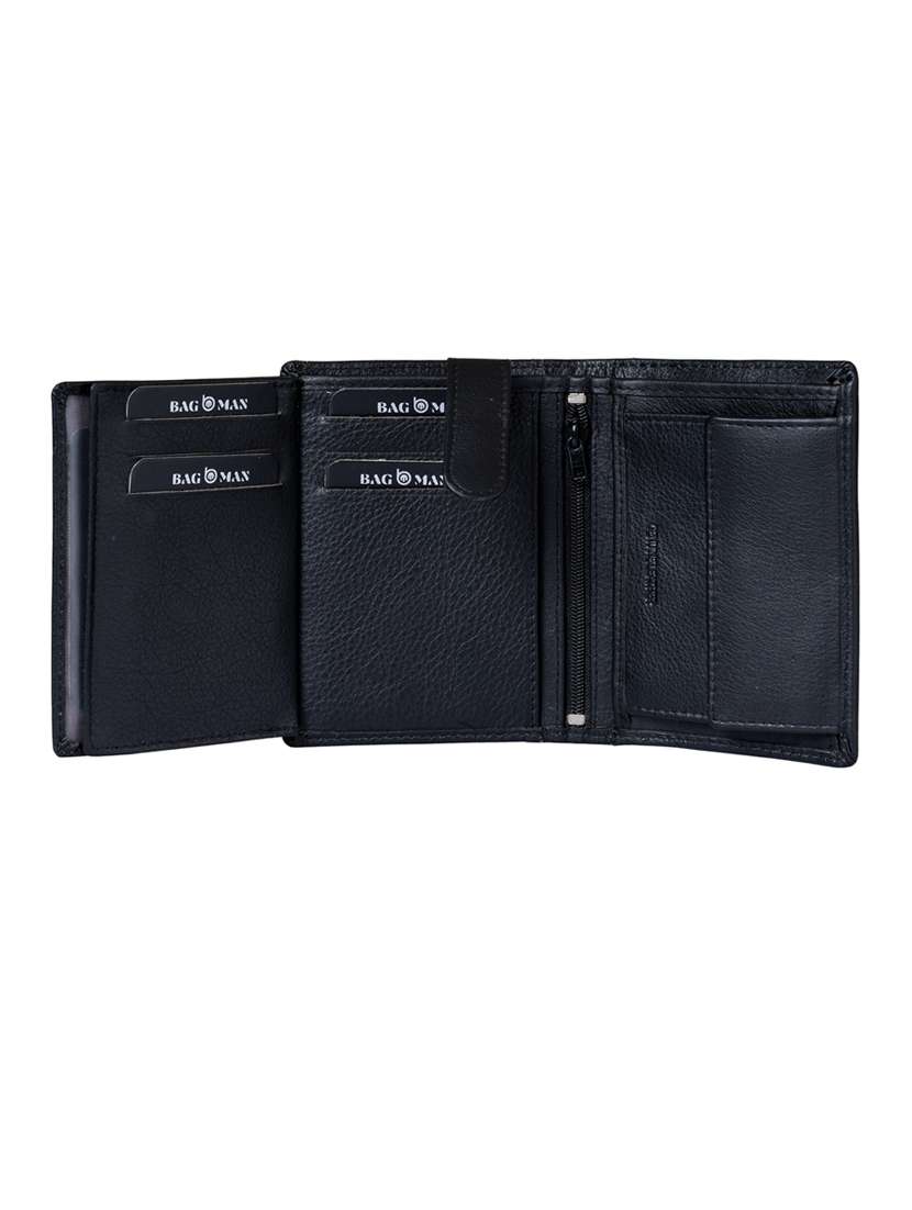 black genuine leather wallet - 21556706 -  Standard Image - 4