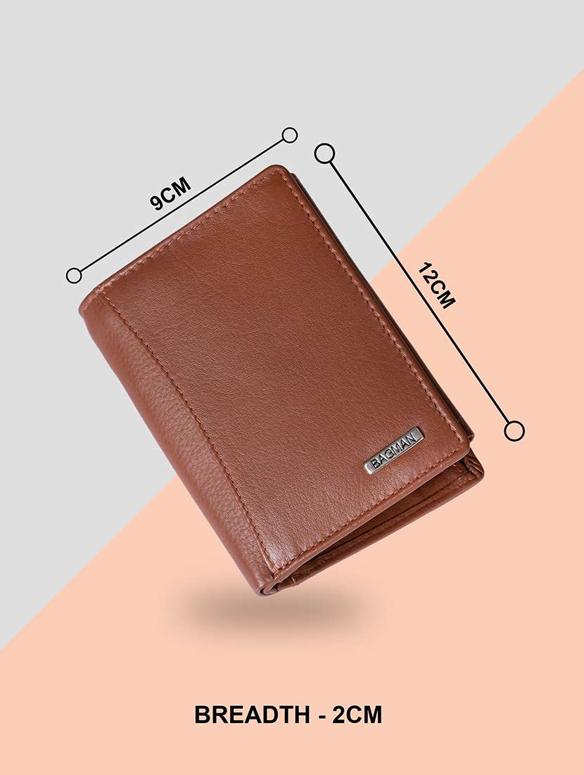 tan genuine leather wallet - 21556708 -  Standard Image - 1