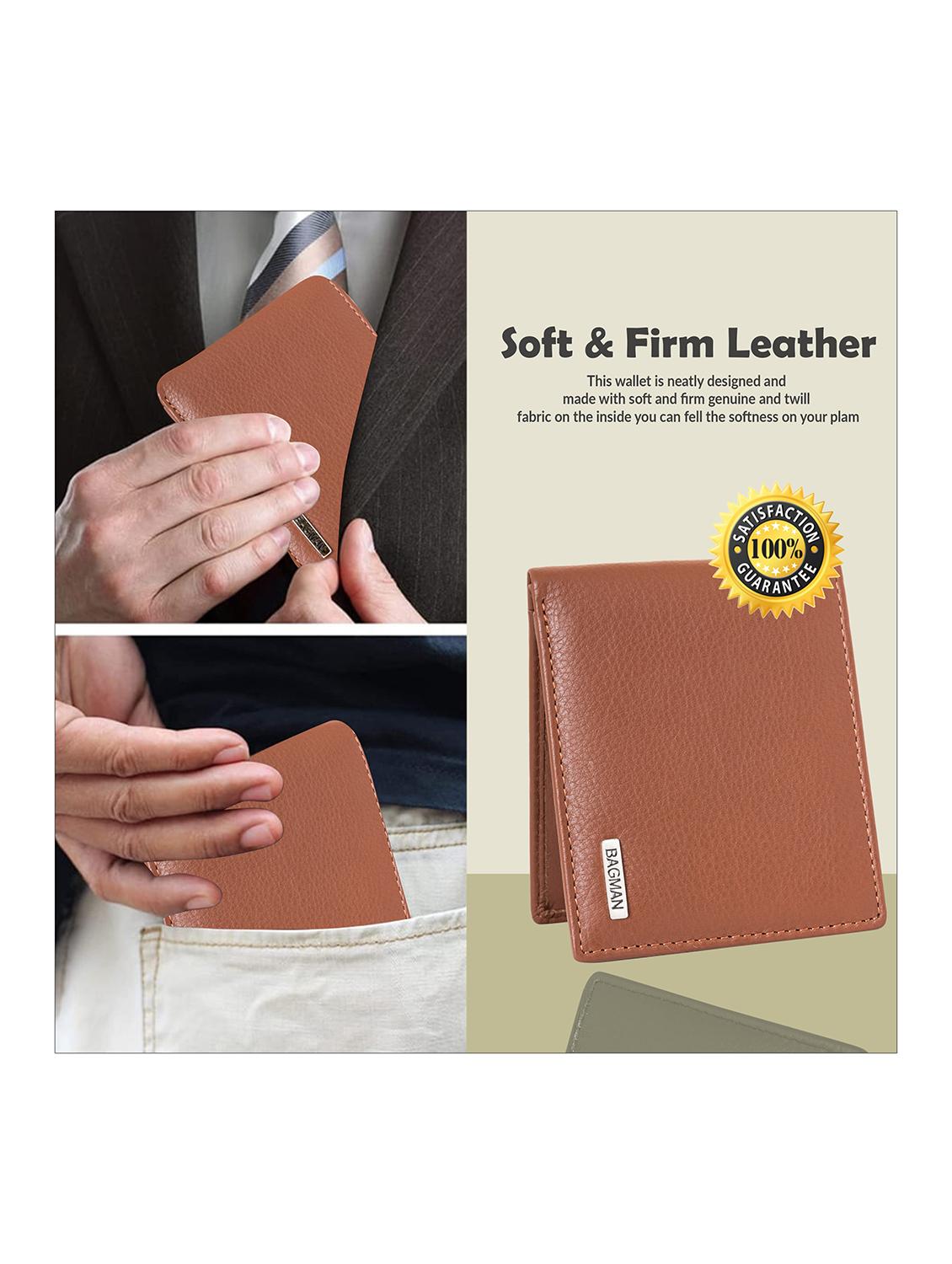 tan genuine leather wallet - 21556720 - Standard Image - 4