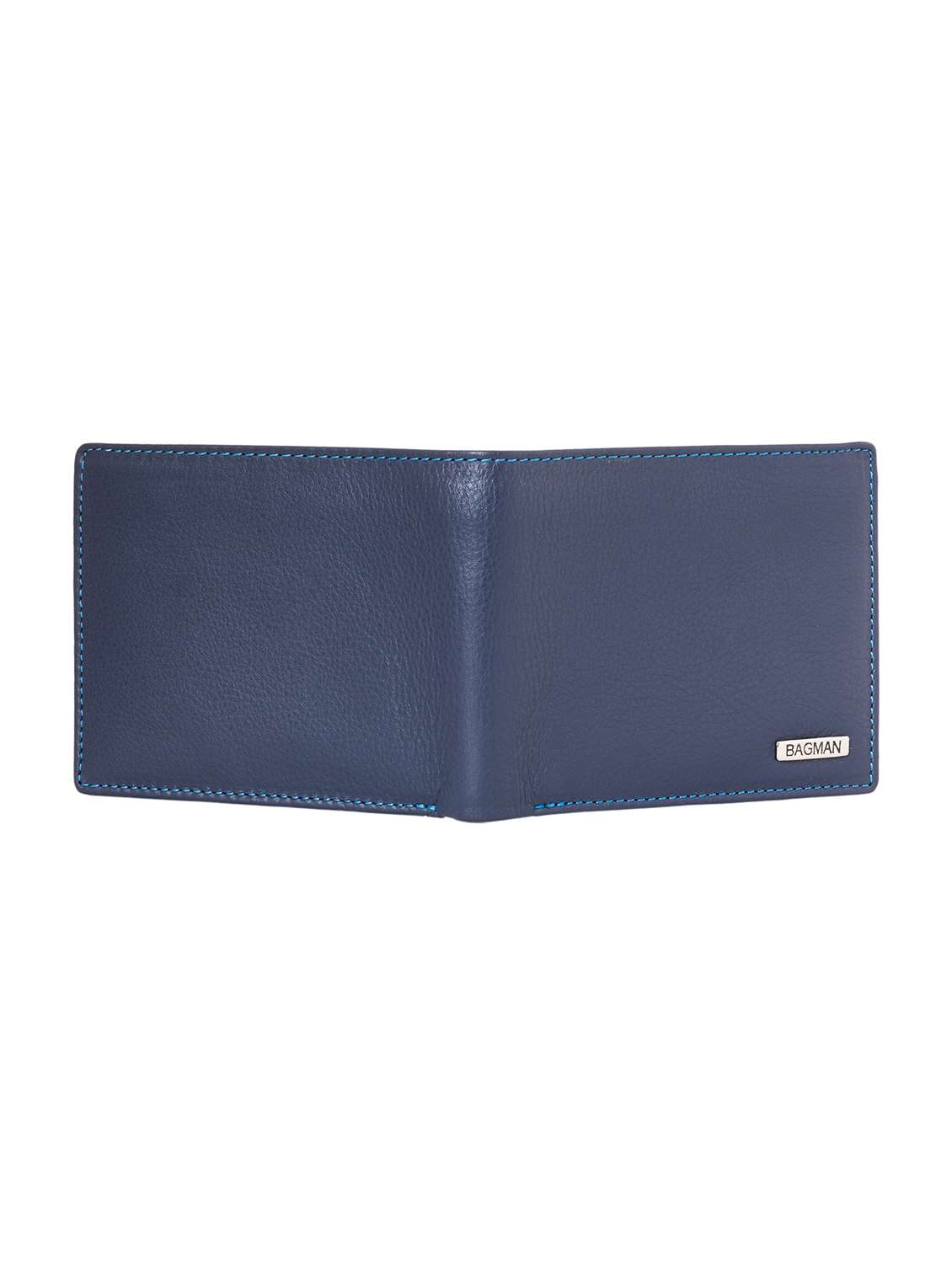 blue genuine leather wallet - 21556721 -  Standard Image - 1