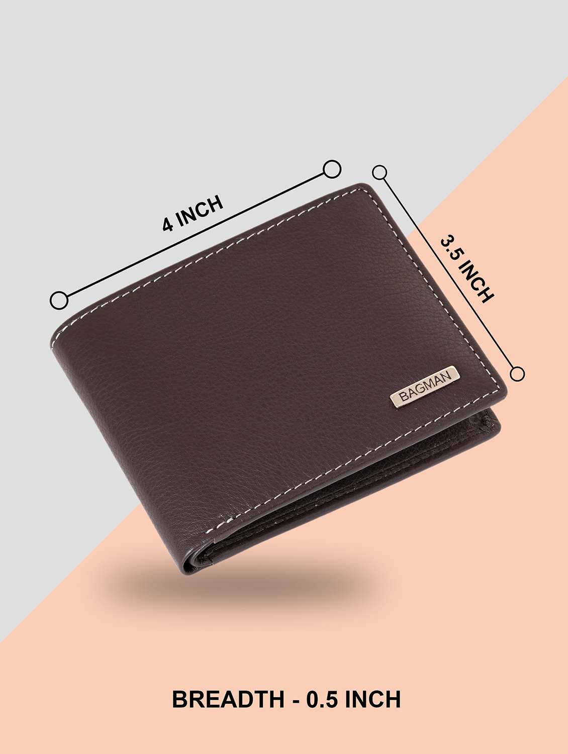 brown genuine leather wallet - 21556724 - Standard Image - 1